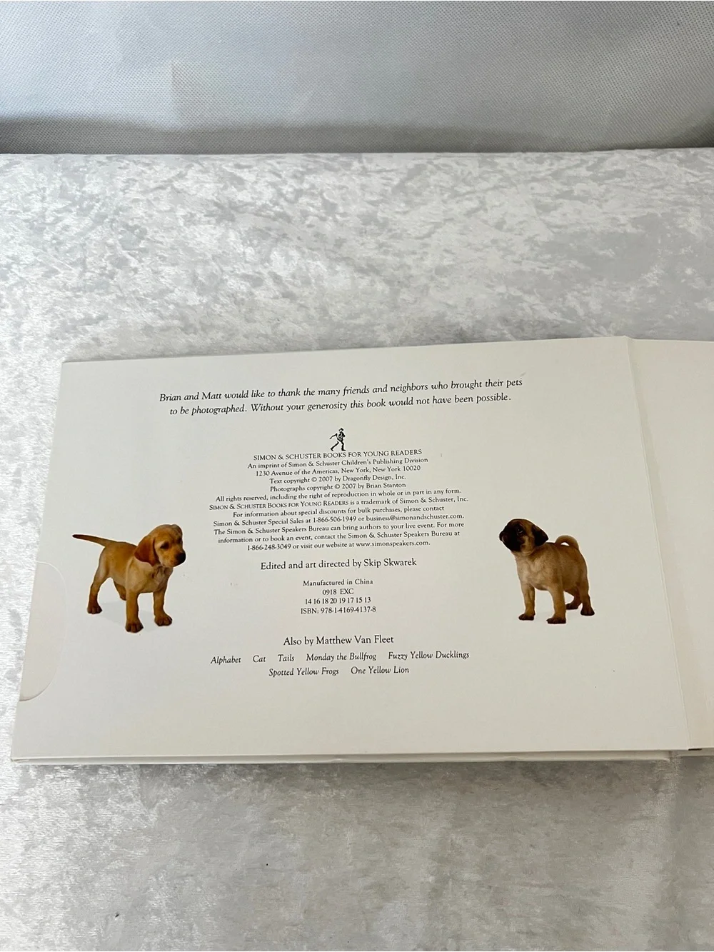 Dog Book by Matthew Van Fleet Doggone Fun for Little Ones kids